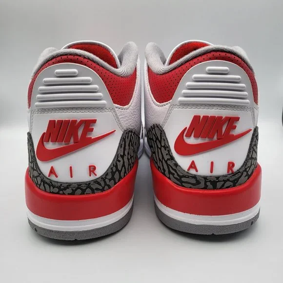 NEW Men's Sz 10 Jordan 3 Retro "Fire Red" Shoes - DN3707-160 - Picture 7 of 10